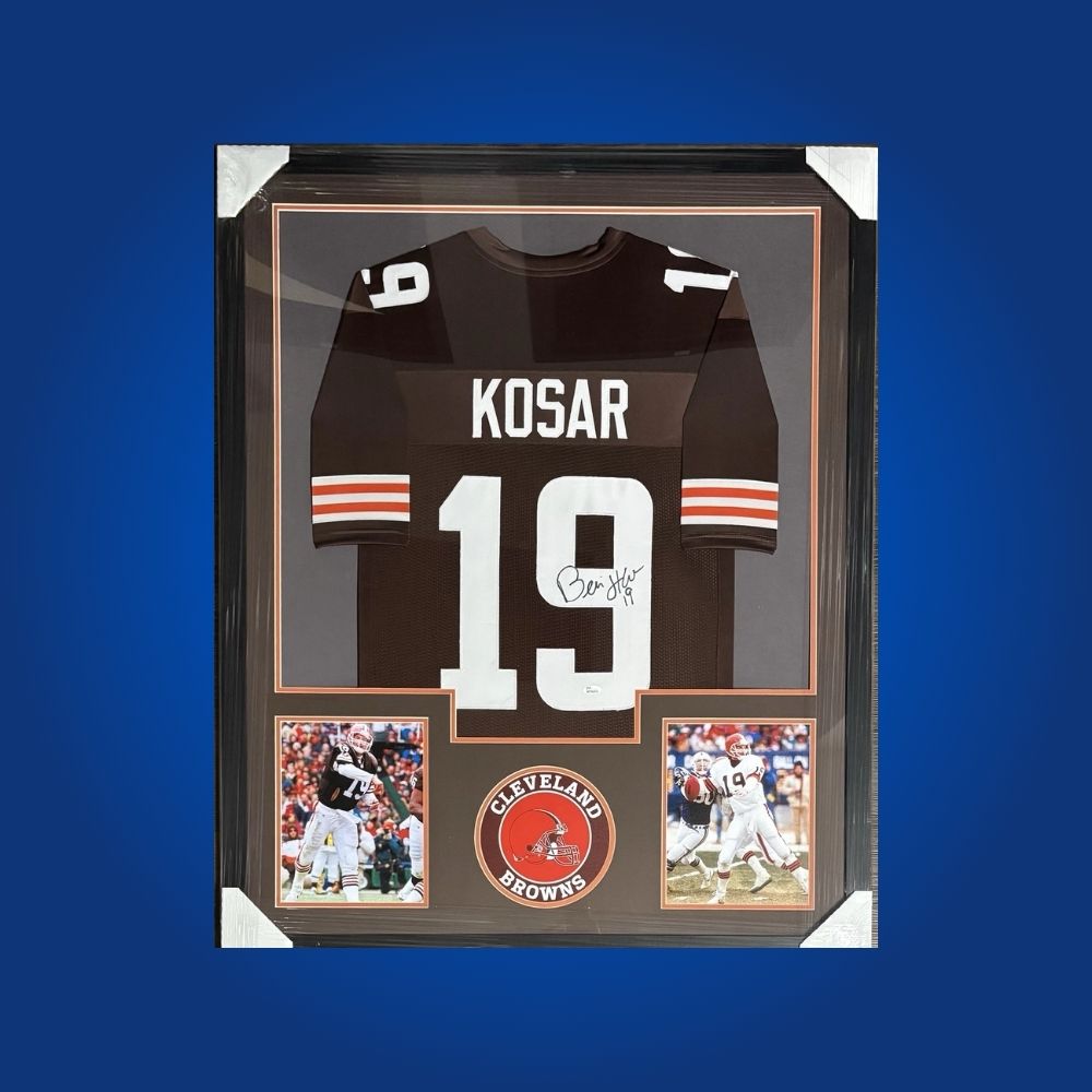 Bernie Kosar Signed Full Framed Custom Cleveland Browns Jersey