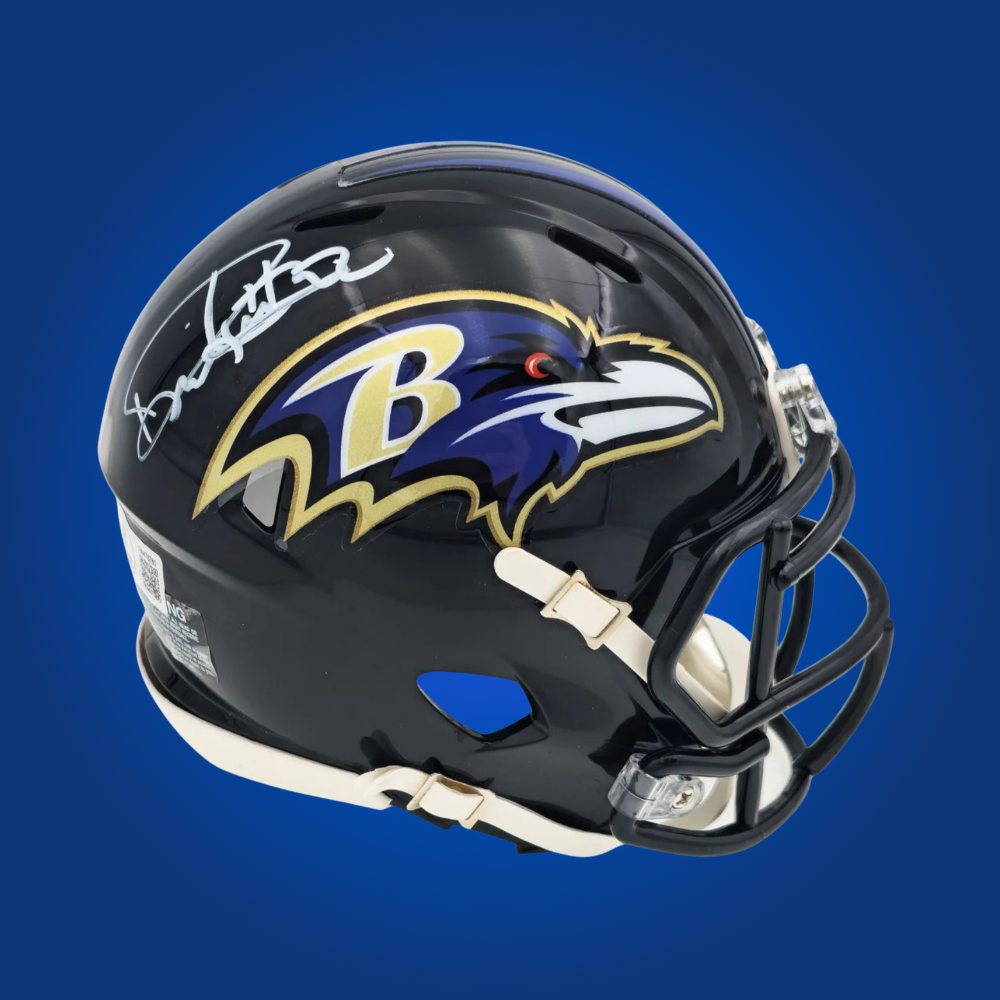 Baltimore Ravens mini helmet signed by Derrick Henry with Certificate of Authenticity