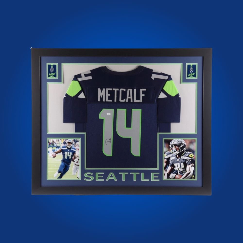 DK Metcalf Signed Full Framed Custom Seattle Seahawks Jersey