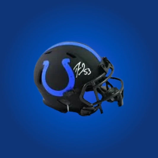 Indianapolis Colts Black Speed Mini Helmet signed by Darius Leonard, Certificate of Authenticity included