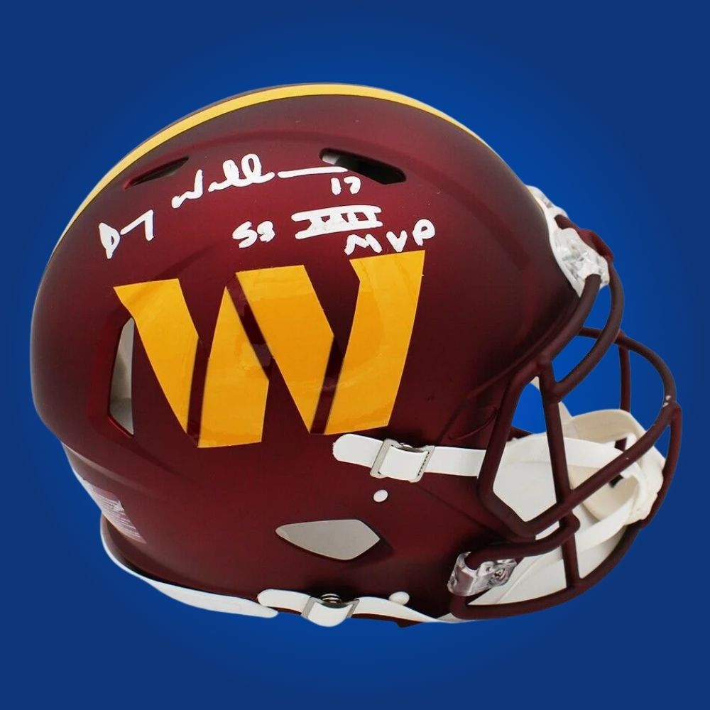 Doug Williams Signed Washington Commanders Maroon F/S Speed Replica Helmet