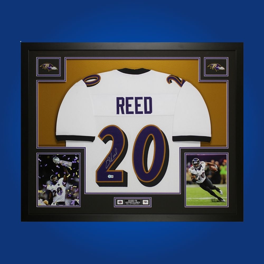 Autographed Buffalo Bills custom jersey by Bruce Smith with Certificate of Authenticity.