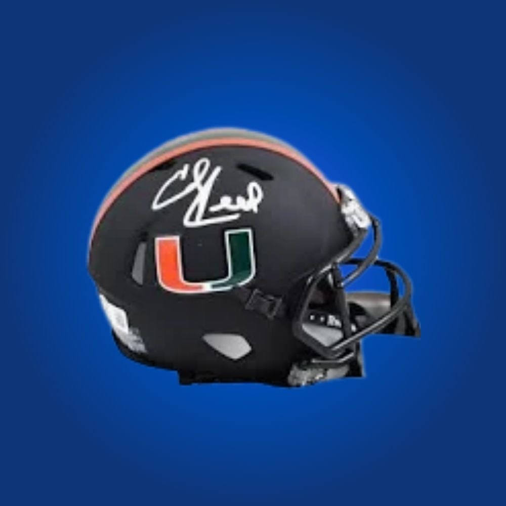 Ed Reed autographed Miami Hurricanes mini helmet—coveted collectible for Miami fans and Reed memorabilia seekers.