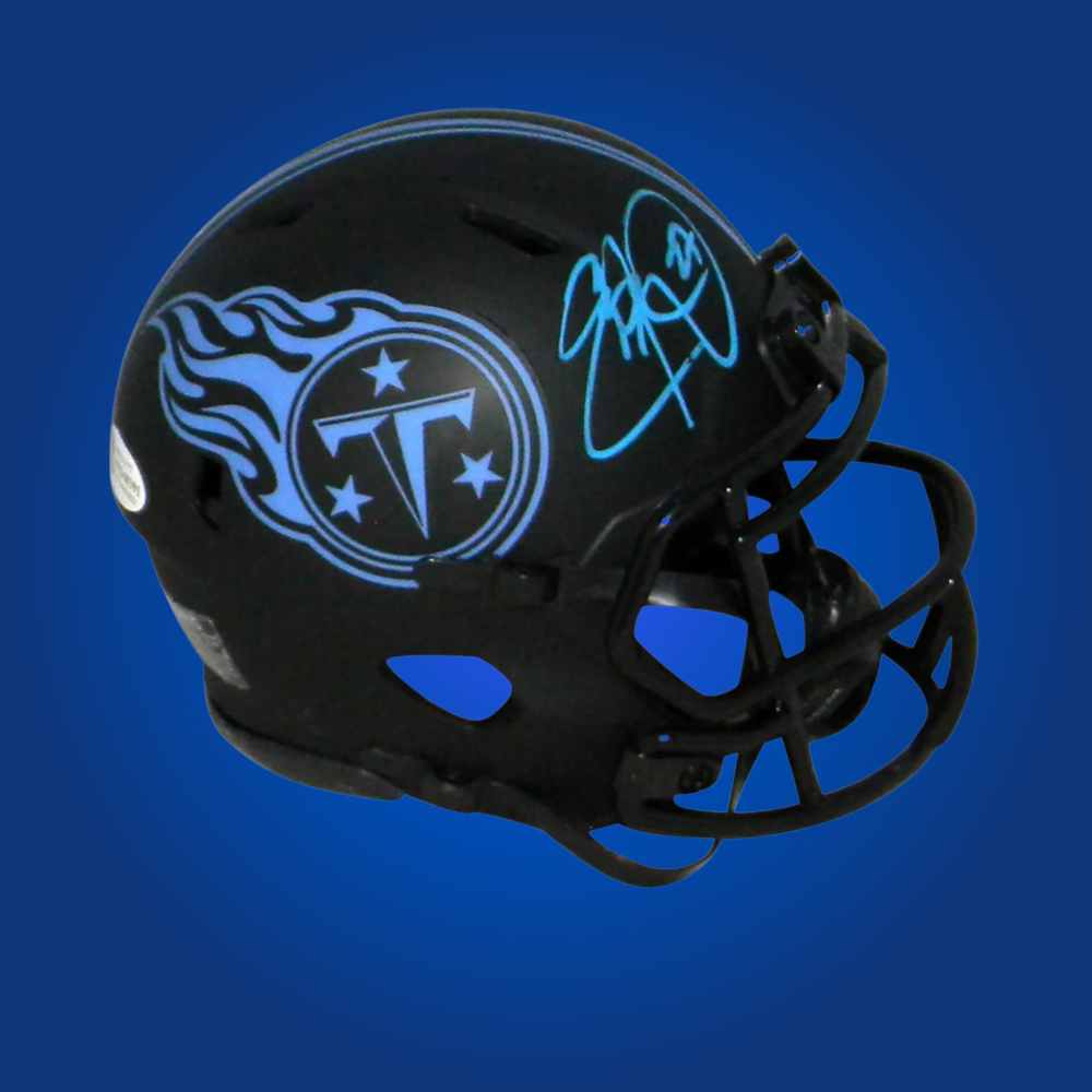 Tennessee Titans mini helmet signed by Eddie George with Certificate of Authenticity