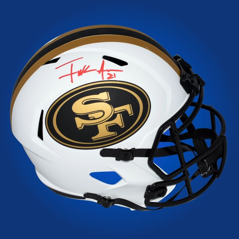 Frank Gore Signed San Francisco 49ers Lunar Speed Replica Helmet