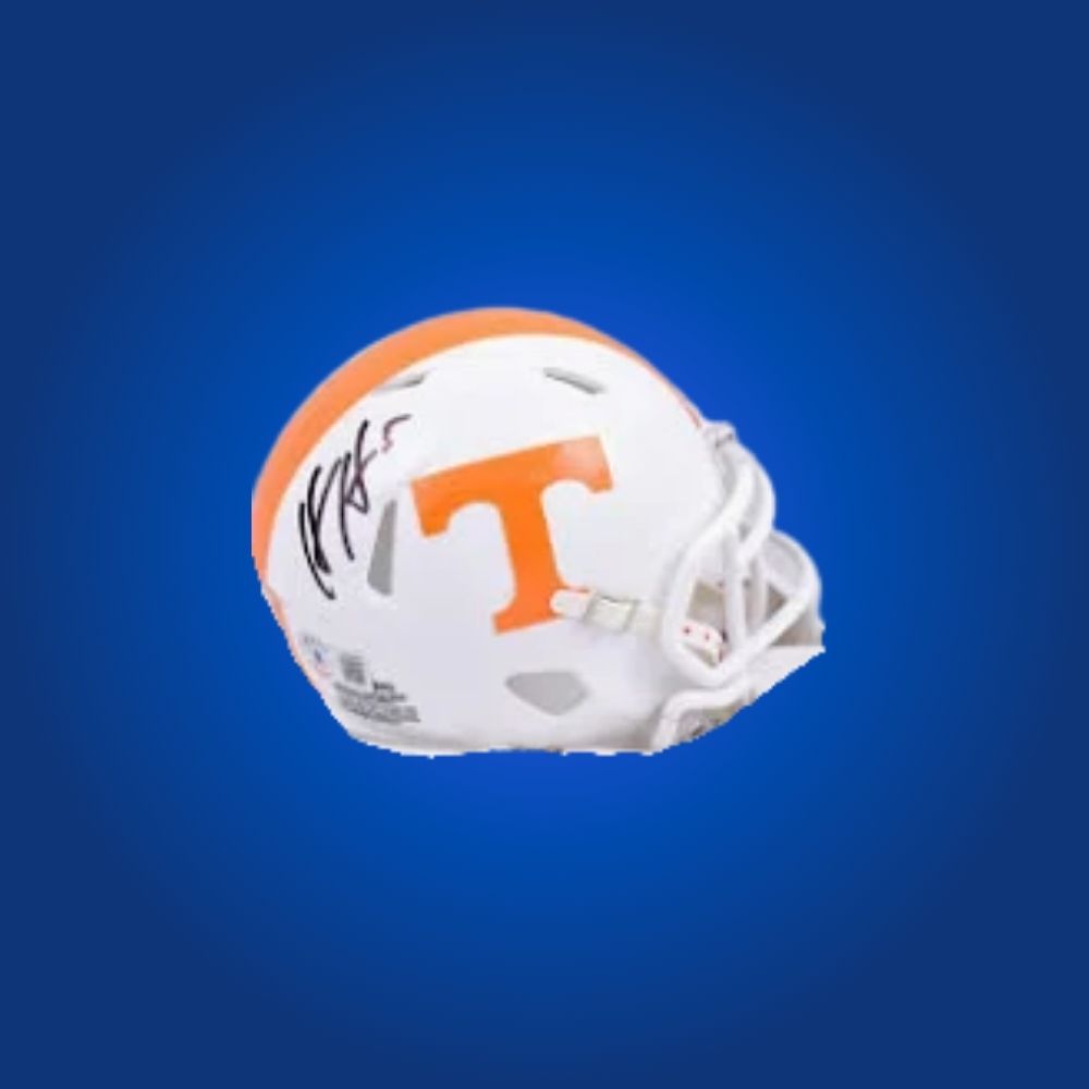 Hendon Hooker signed Tennessee Volunteers mini helmet—prized collectible for Volunteers fans and Hooker supporters.