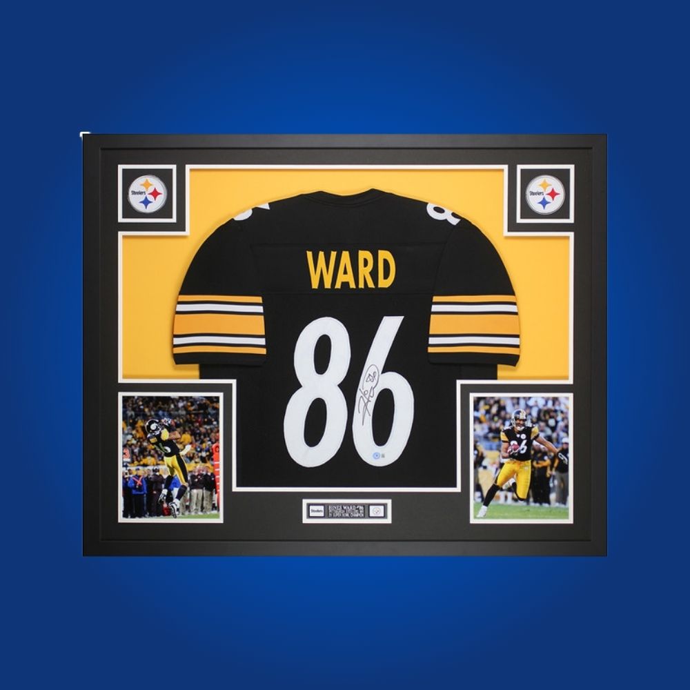 Hines Ward Signed Full Framed Custom Pittsburgh Steelers Jersey