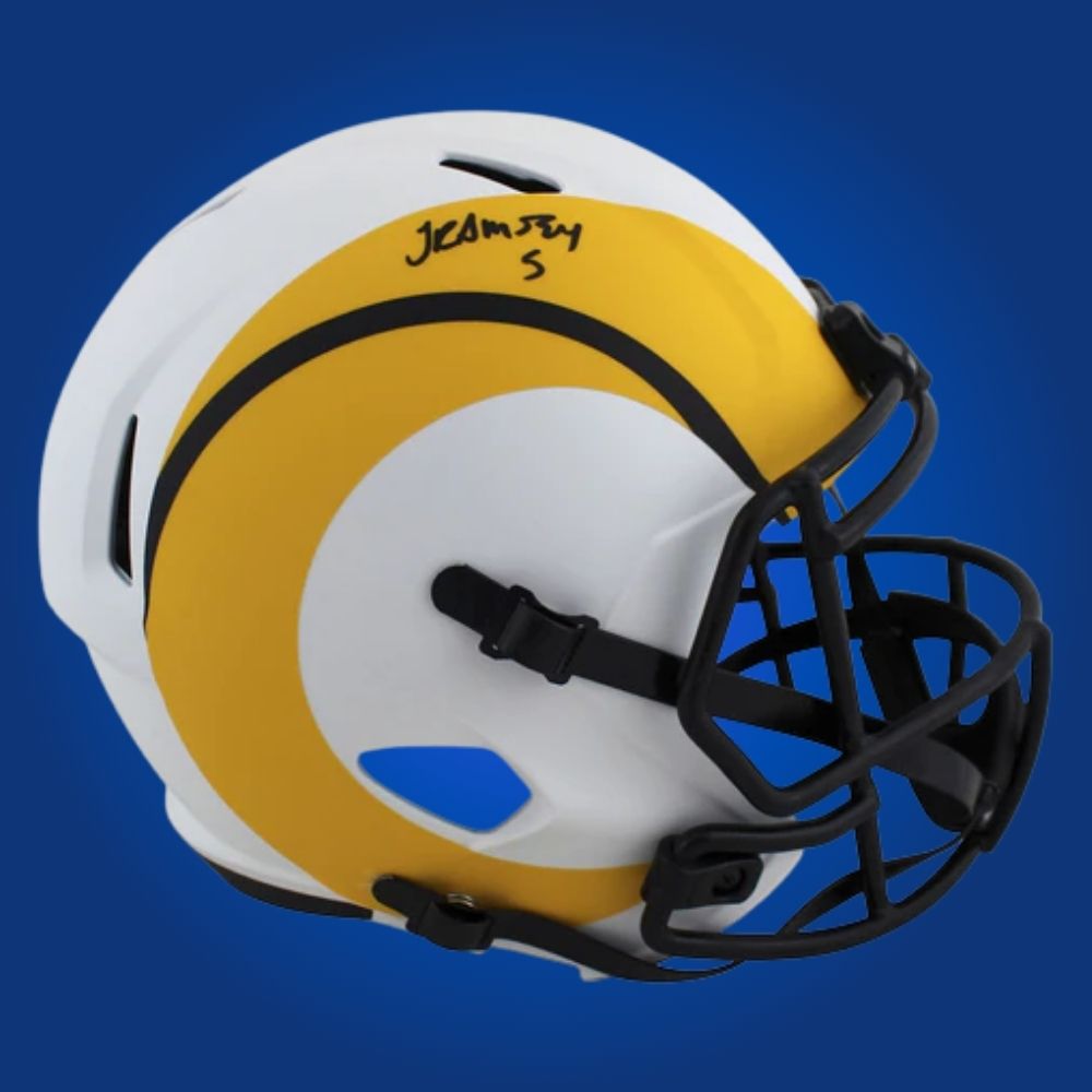 Jalen Ramsey Signed Los Angeles Rams F/S Lunar Speed Helmet