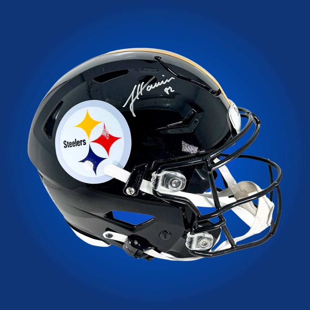 James Harrison Signed Pittsburgh Steelers Black SpeedFlex Authentic Helmet