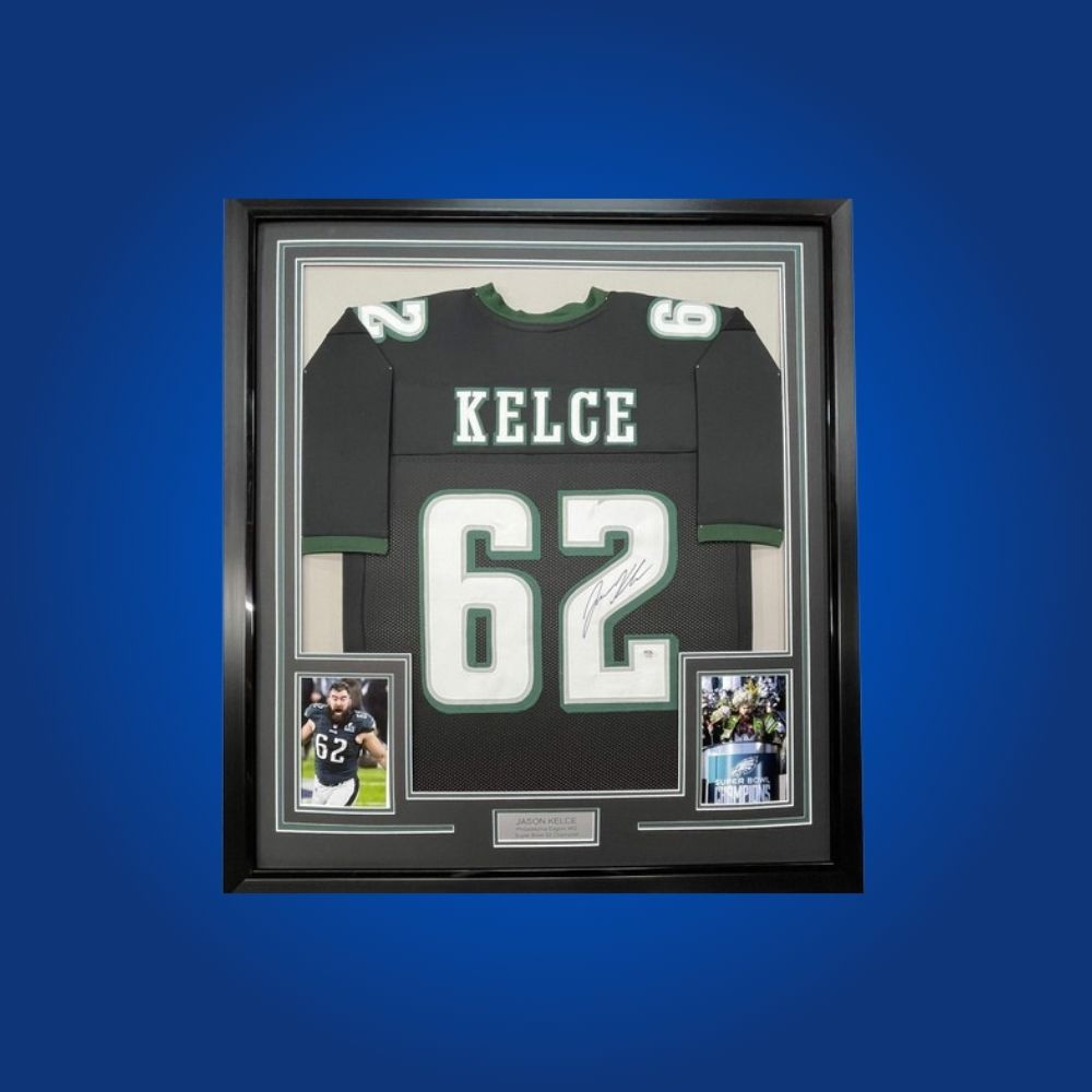 Jason Kelce Signed Full Framed Custom Philadelphia Eagles Jersey