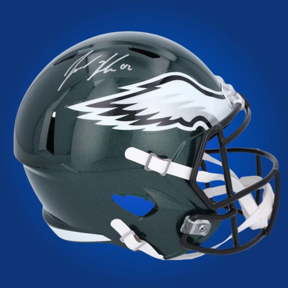 Jason Kelce Signed Philadelphia Eagles Green Speed Replica Helmet