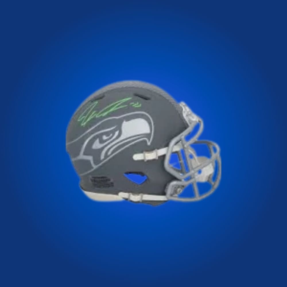 Seattle Seahawks mini helmet signed by Jaxon Smith-Njigba with Certificate of Authenticity.