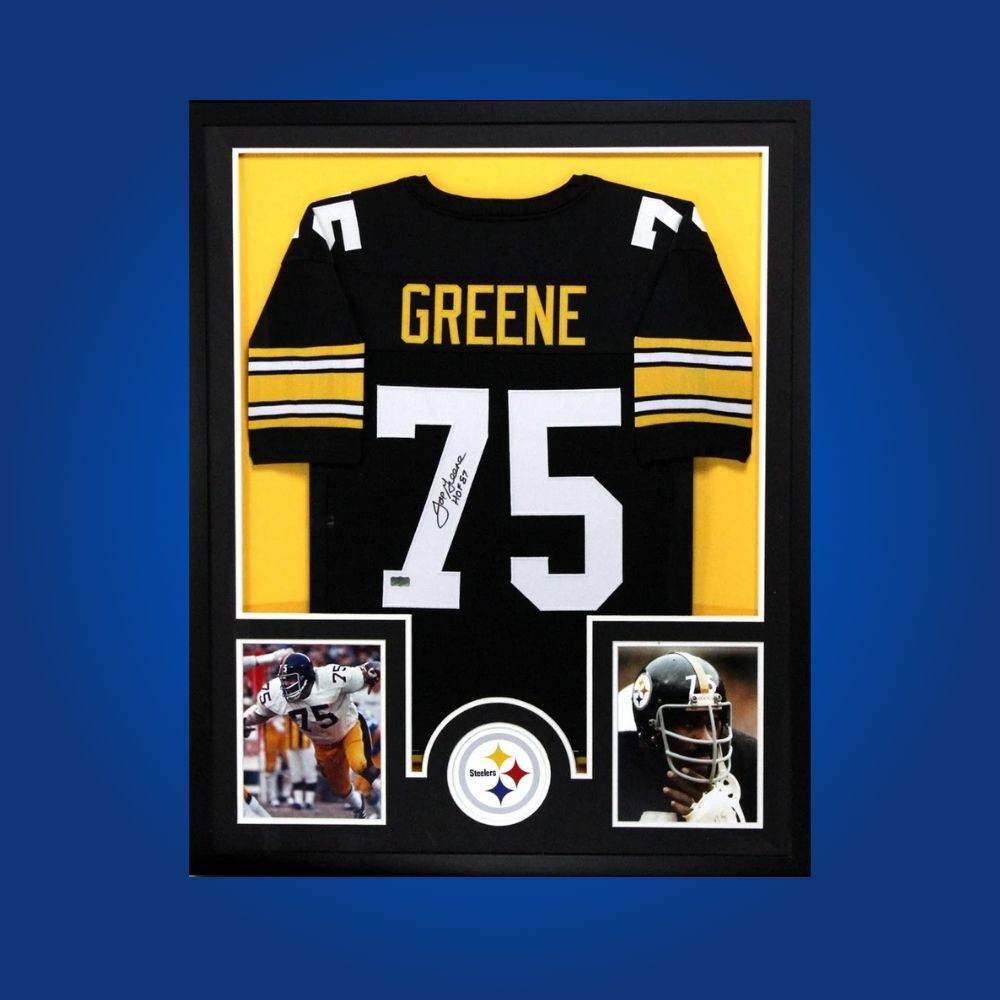Joe Greene Signed Full Framed Custom Pittsburgh Steelers Jersey