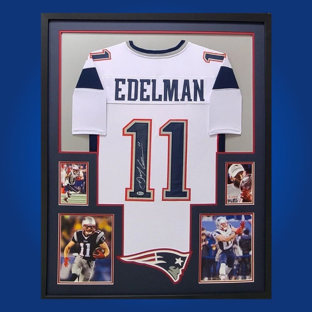 Julian Edelman Patriots Framed Jersey