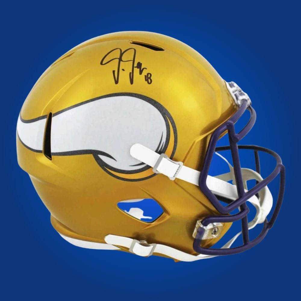 Nico Collins signed Houston Texans 2022 alt red speed replica helmet