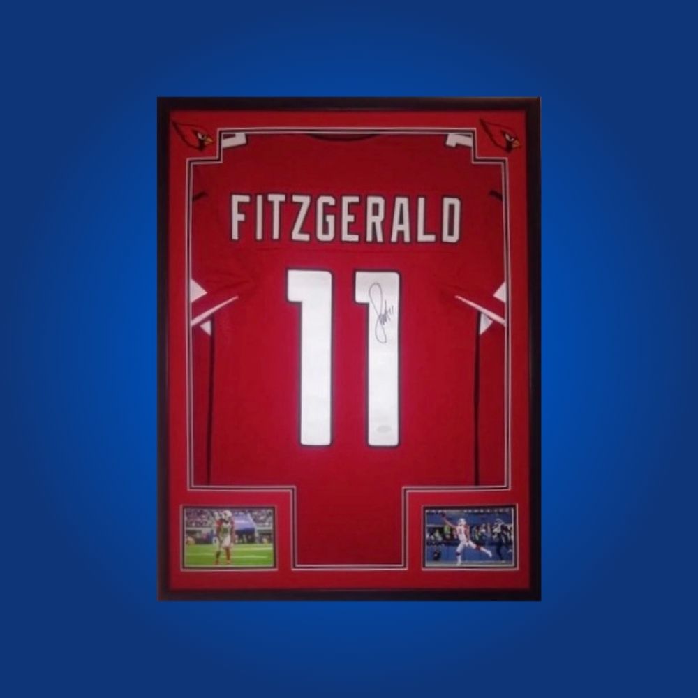 Larry Fitzgerald Signed Full Framed Custom Arizona Cardinals Jersey