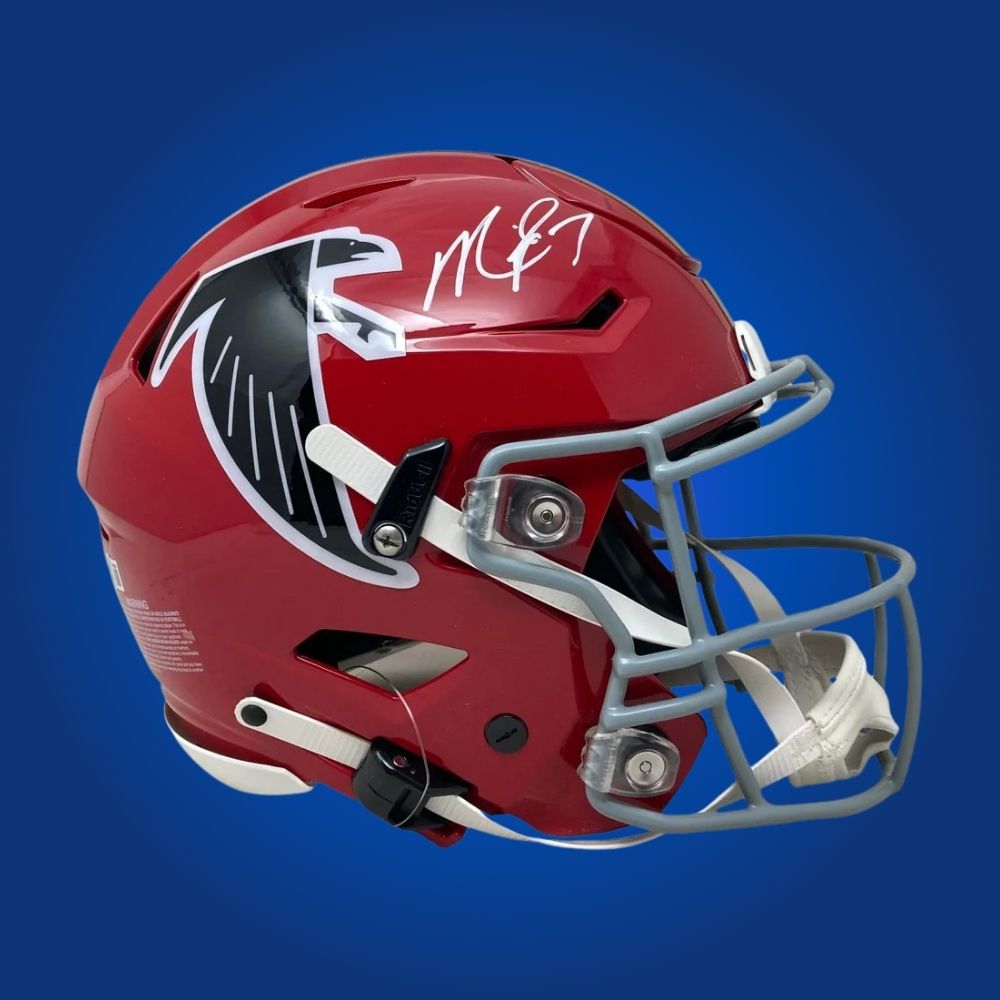 Michael Vick Signed Atlanta Falcons Red SpeedFlex Authentic Helmet