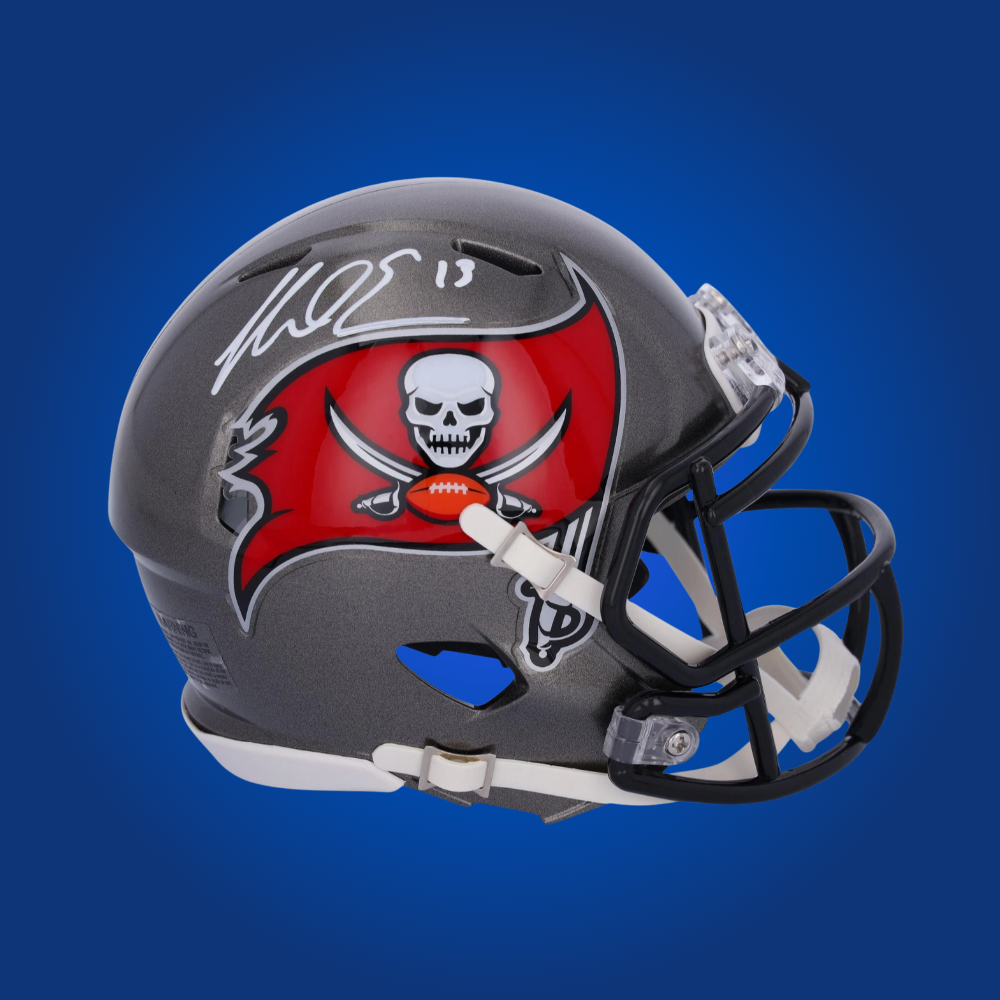 Tampa Bay Buccaneers mini helmet signed by Mike Evans with Certificate of Authenticity