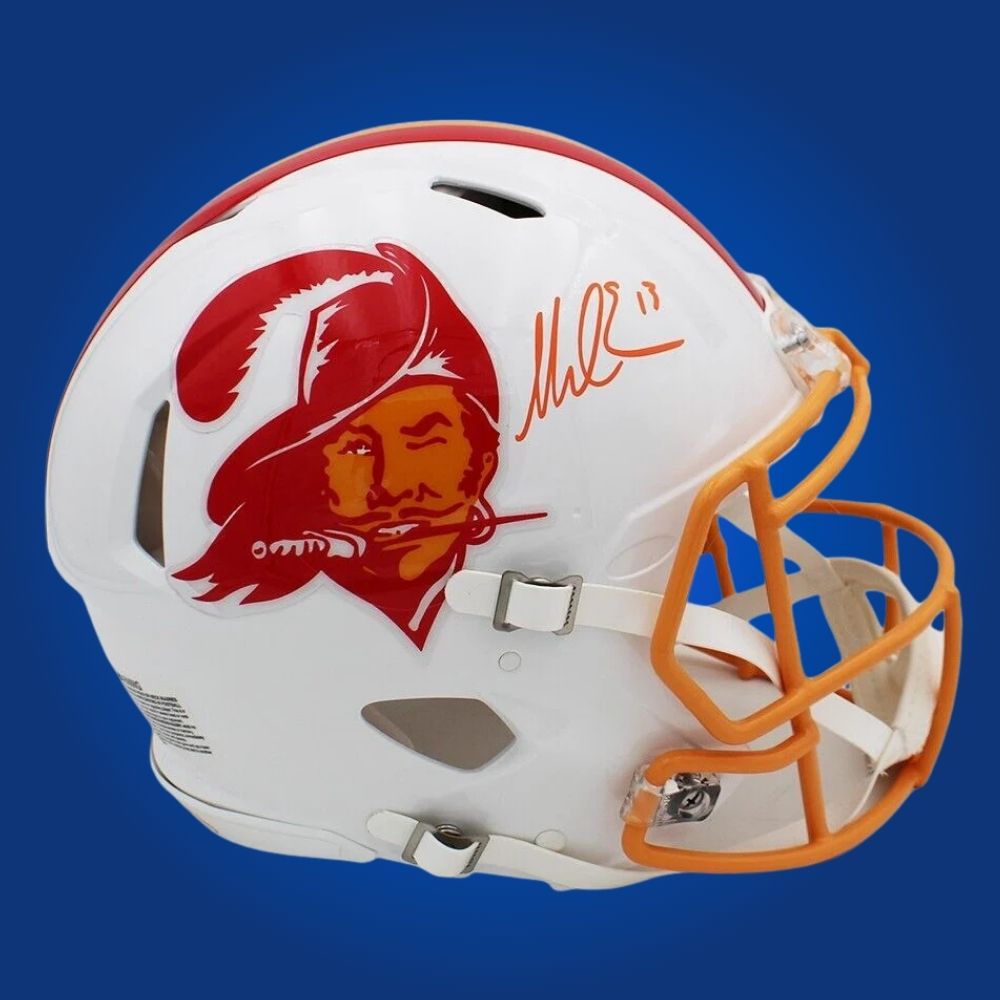 Mike Evans Signed Tampa Bay Buccaneers Orange Creamsicle Speed Replica Helmet