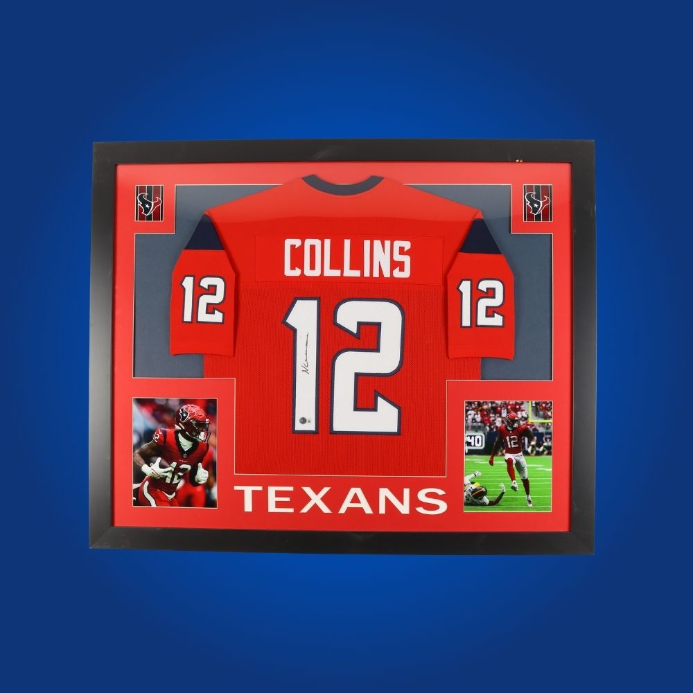 Nico Collins Signed Full Framed Custom Houston Texans Jersey