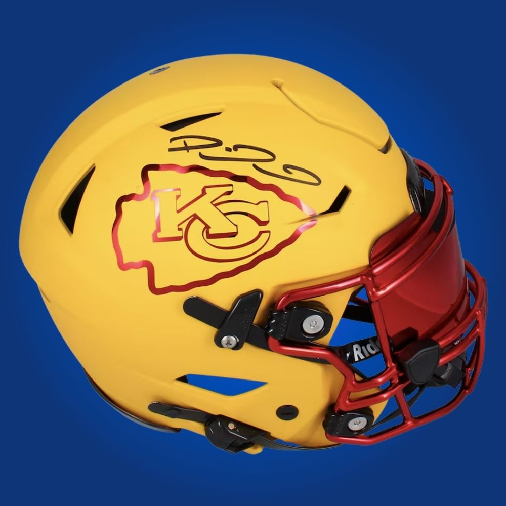 Patrick Mahomes Signed Kansas City Chiefs Chrome Inlay SpeedFlex Authentic Helmet