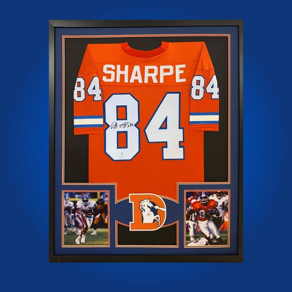Shannon Sharpe Signed Full Framed Custom Denver Broncos Jersey