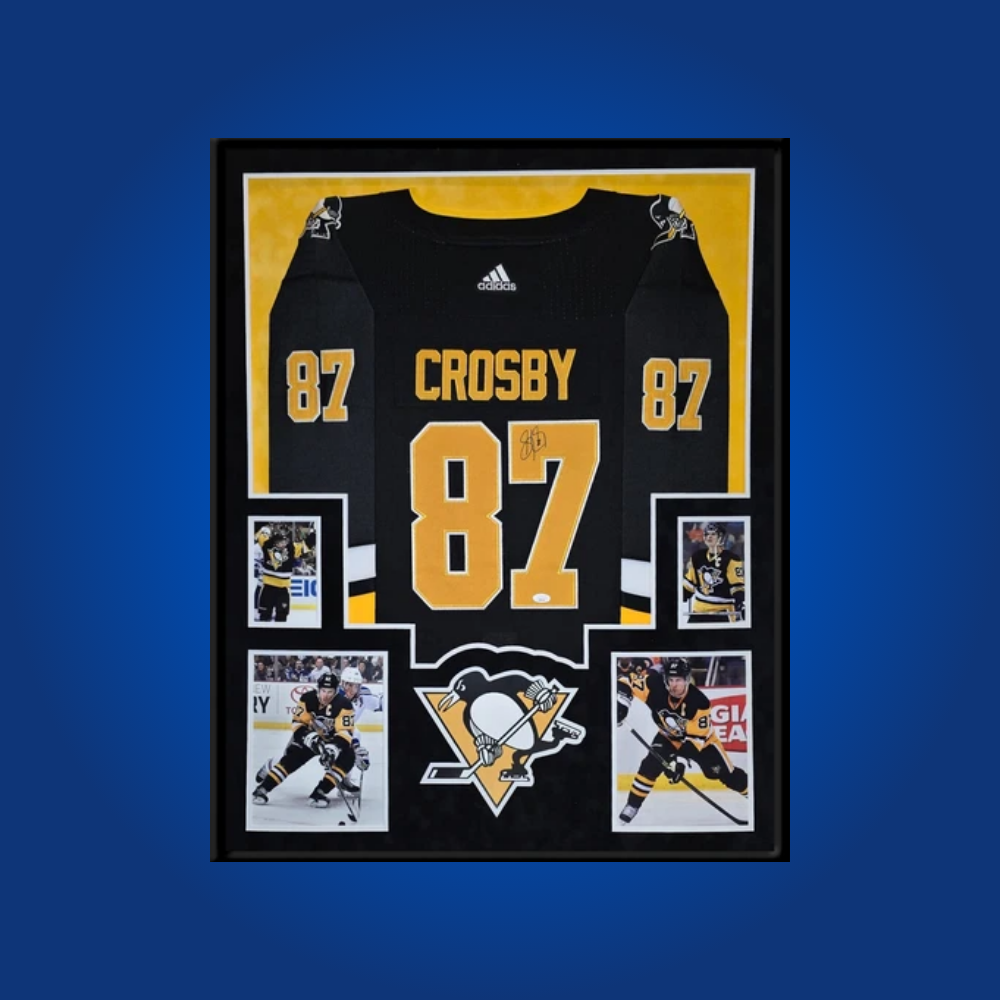 Sidney Crosby, Pittsburgh Penguins, Full Framed Black Jersey