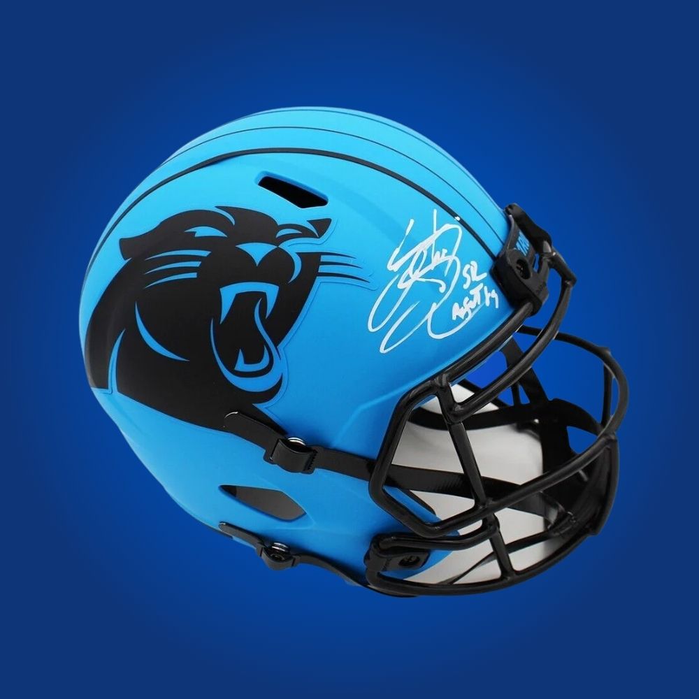 Steve Smith Sr. Signed Carolina Panthers Blue Flash SpeedFlex Authentic Helmet
