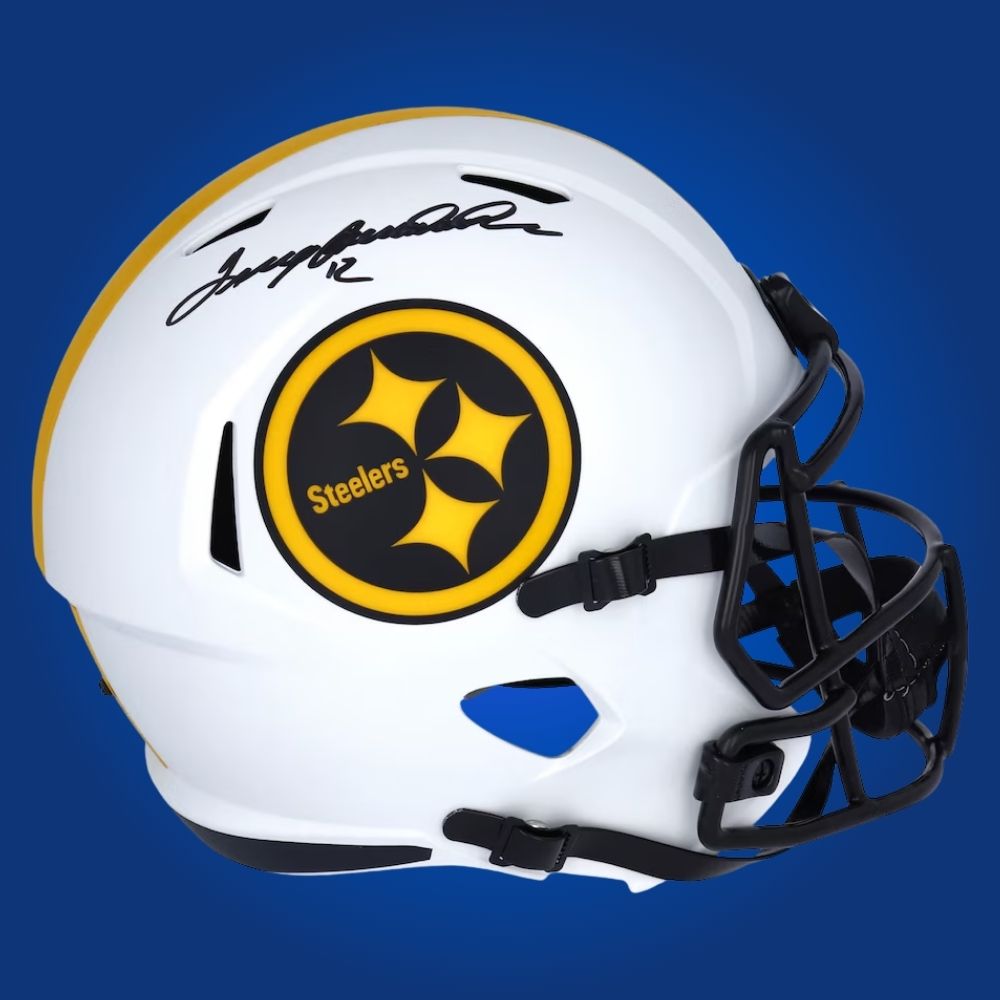 Terry Bradshaw Signed Pittsburgh Steelers Eclipse Speed Replica Helmet