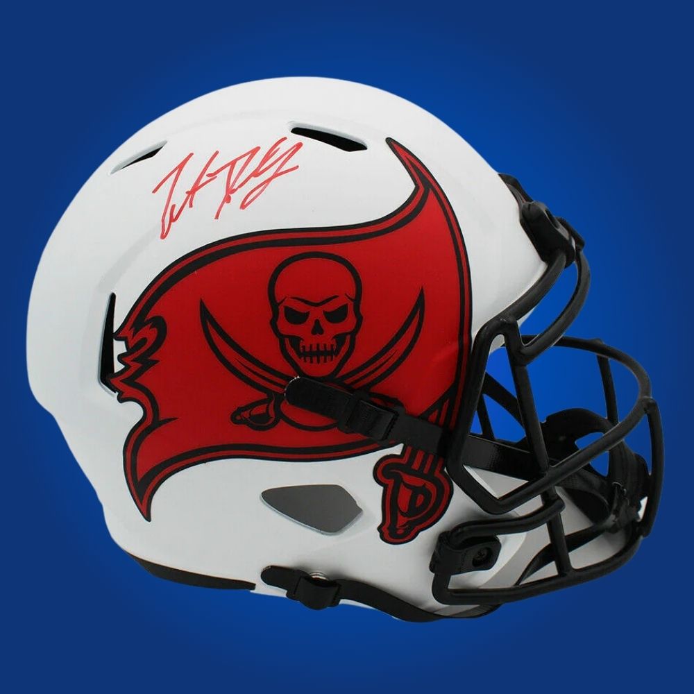 Trent Dilfer Signed Tampa Bay Buccaneers Lunar Speed Replica Helmet