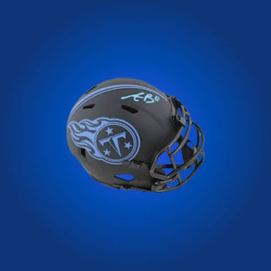 Tennessee Titans mini helmet signed by AJ Brown with Certificate of Authenticity.
