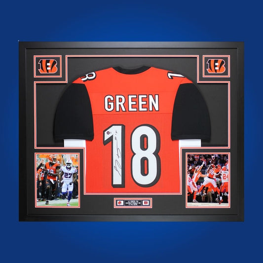 Autographed Cincinnati Bengals custom jersey by Tee Higgins with Certificate of Authenticity.