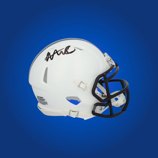 Abdul Carter signed Penn State Nittany Lions mini helmet—standout collectible for Penn State supporters and Carter fans.