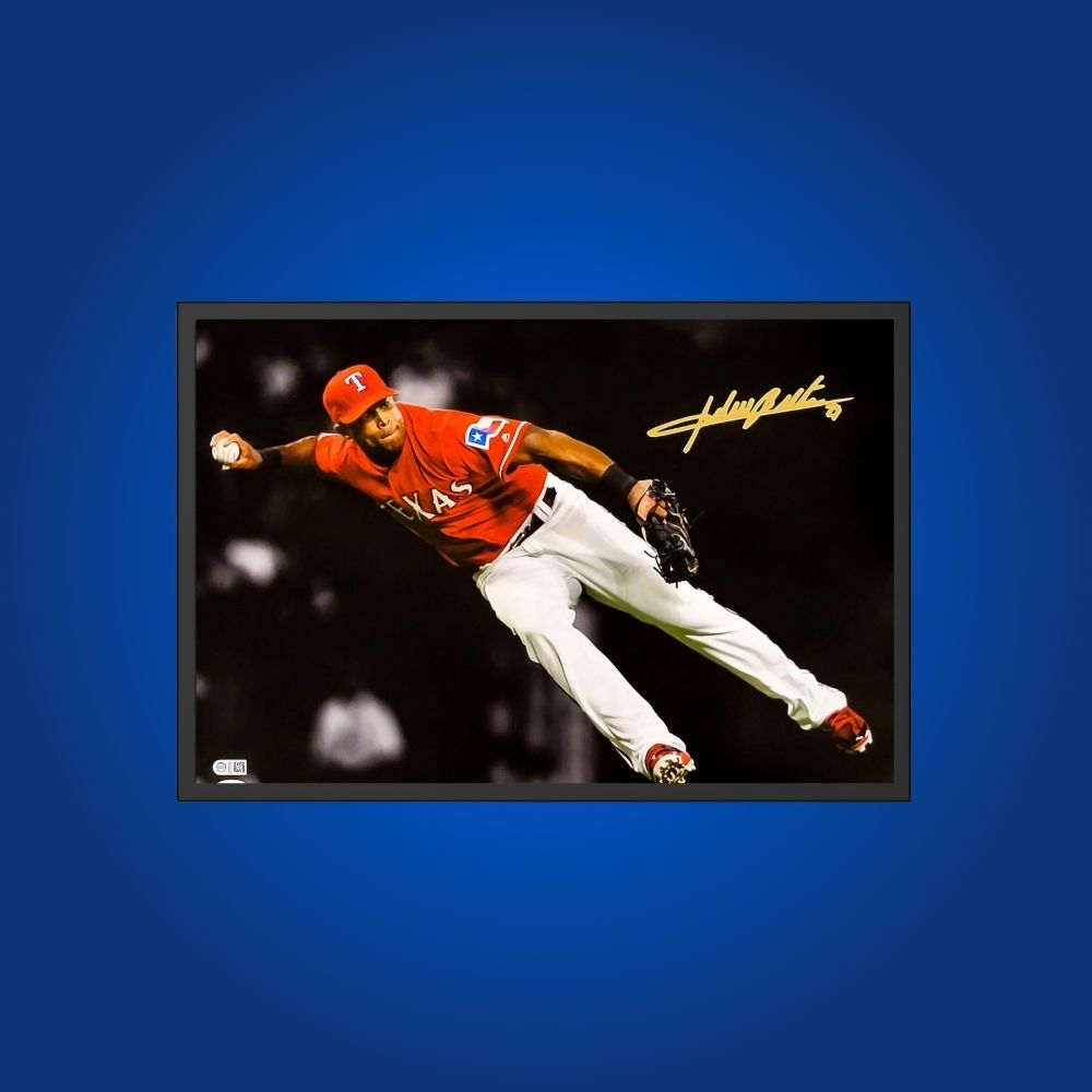 Adrian Beltré Texas Rangers Signed Framed 16x20 Photo