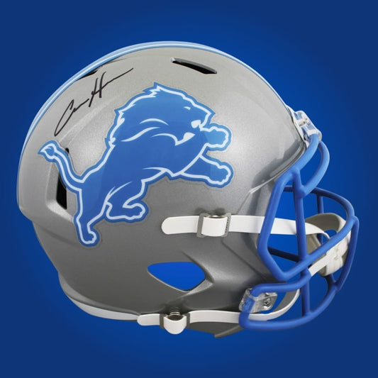 Aiden Hutchinson  Signed Detroit Lions Grey Replica Helmet