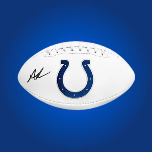 Anthony Richardson signed Indianapolis Colts logo football, a premier collectible for Colts supporters and memorabilia displays, authenticity certification provided.