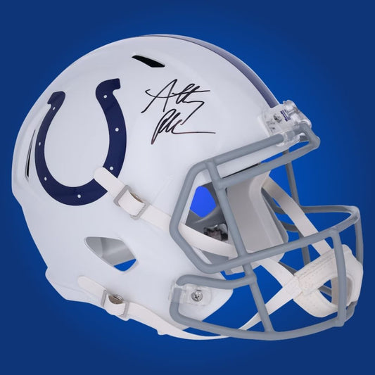 Anthony Richardson, signed Indianapolis Colts white speed replica helmet