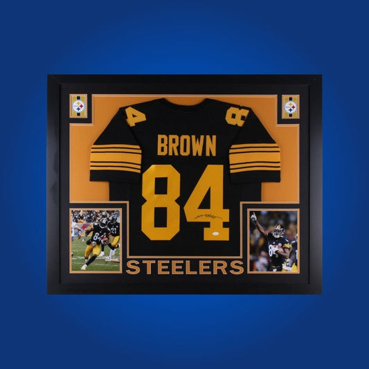 Antonio Brown Signed Full Framed Custom Pittsburgh Steelers Jersey