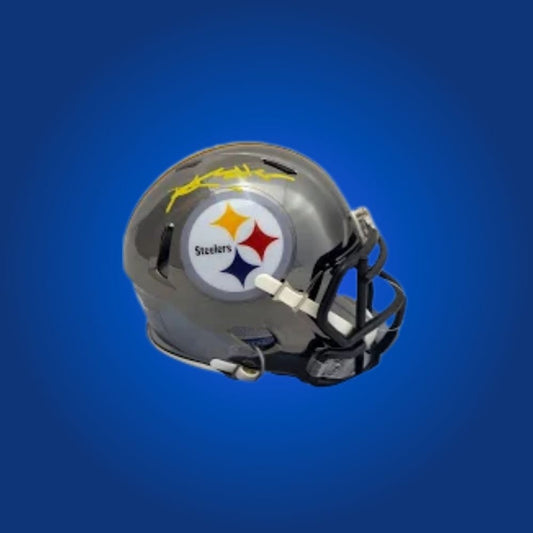 Pittsburgh Steelers mini helmet signed by Antonio Brown with Certificate of Authenticity.