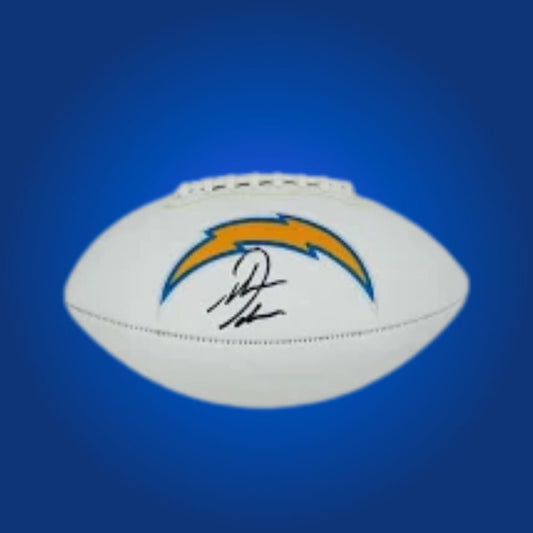 Antonio Gates signed Los Angeles Chargers logo football, an excellent collectible for fans of the legendary tight end, authenticated for assurance.