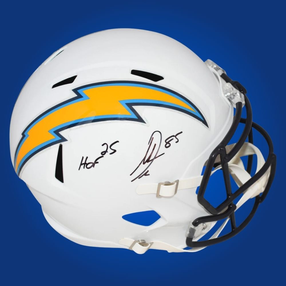 Antonio Gates Signed Los Angeles Chargers Lunar Speed Replica Helmet