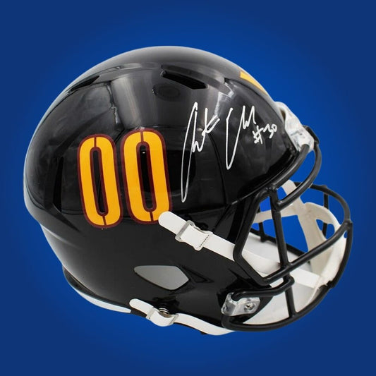 Austin Ekeler  Signed Washington Commanders Maroon F/S Speed Replica Helmet