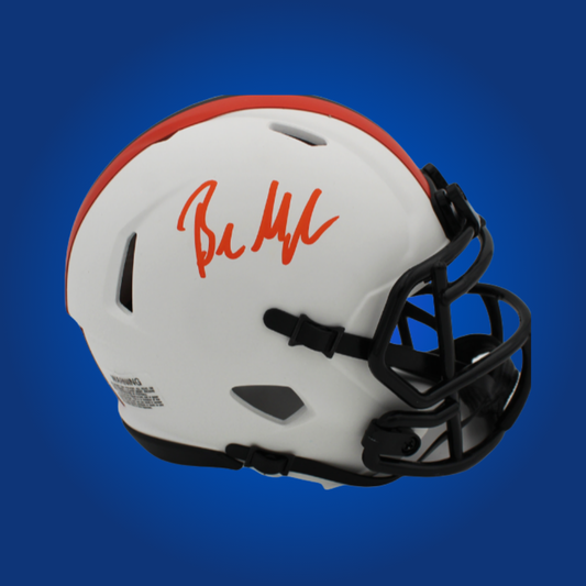 Tampa Bay Buccaneers mini helmet signed by Baker Mayfield with Certificate of Authenticity