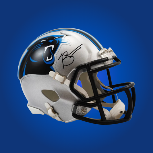 Carolina Panthers mini helmet signed by Bryce Young with Certificate of Authenticity