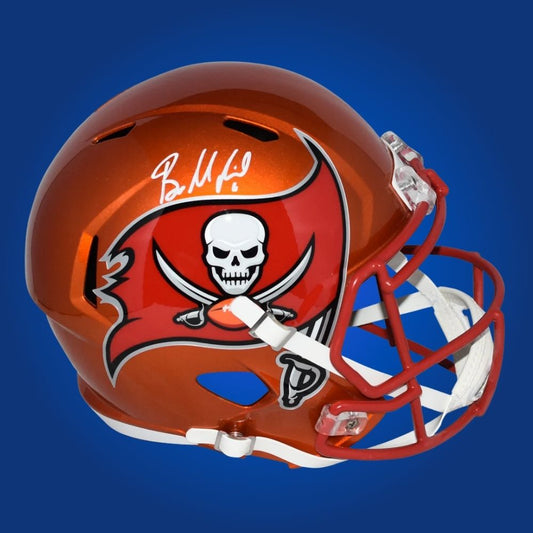 Baker Mayfield Signed Tampa Bay Buccaneers Orange Flash Speed Replica Helmet