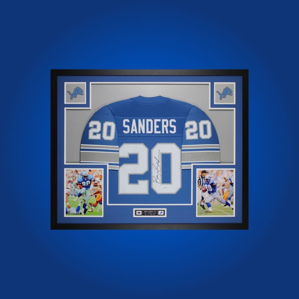 Autographed Detroit Lions custom jersey by Aidan Hutchinson with Certificate of Authenticity.