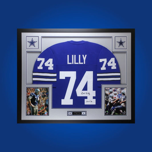 Bob Lilly Signed Full Framed Custom Dallas Cowboys Jersey