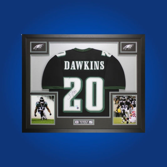 Brian Dawkins Signed Full Framed Custom Philadelphia Eagles Jersey