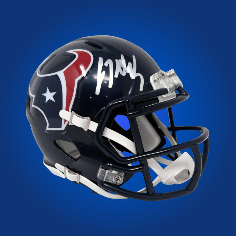 Houston Texans mini helmet signed by CJ Stroud with Certificate of Authenticity