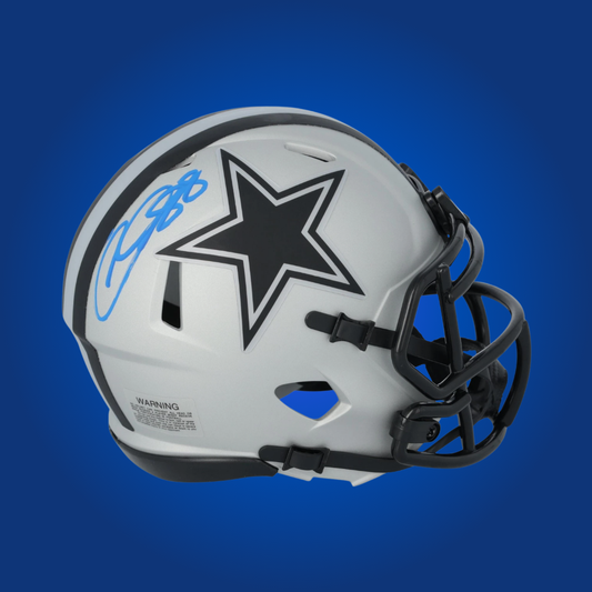 Dallas Cowboys mini helmet signed by Ceedee Lamb with Certificate of Authenticity